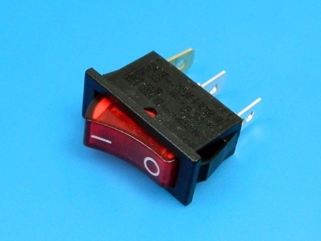Vypínač kolébkový SCI RS1391BBR2N2 červená ON-OFF
