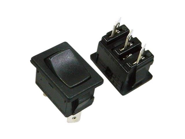 Vypínač kolébkový malý  ARCOLECTRIC H8610VBAAA  černý ON-ON