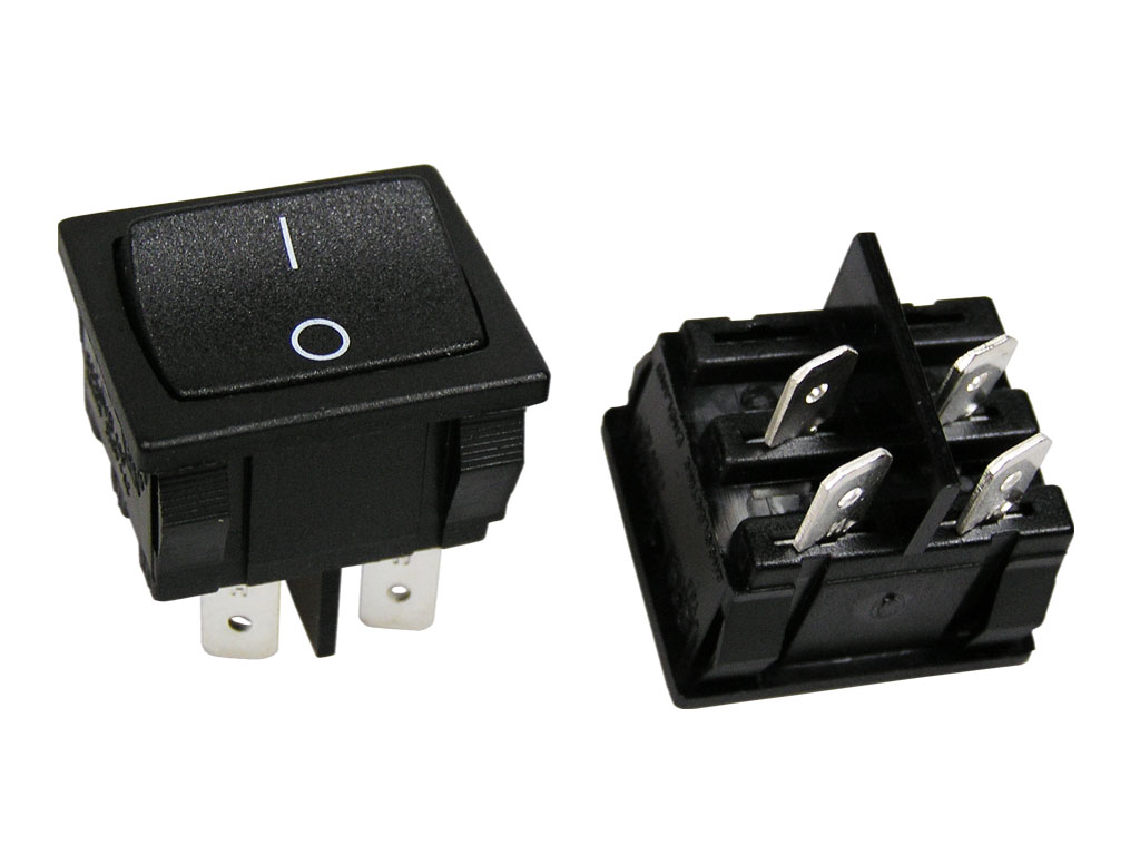 Vypínač kolébkový malý  ARCOLECTRIC H8650VBAAG černý ON-OFF 