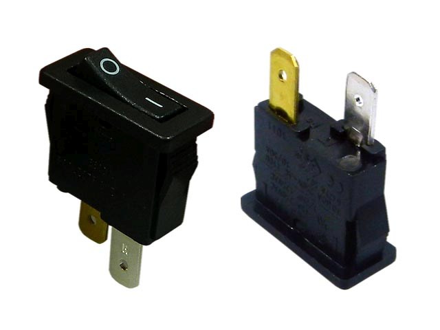 Vypínač kolébkový malý  ARCOLECTRIC H8800VAAAB  černý ON-OFF