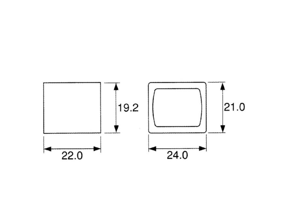 Vypínač kolébkový malý BULGIN H8653VBBG3076W zelený ON-OFF 