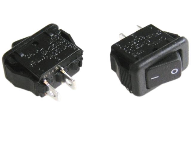 Vypínač kolébkový miniaturní CA MR5-110-F5-BBWC-3   černý ON-OFF