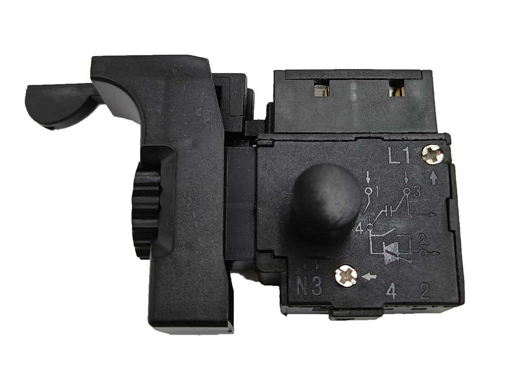 Vypínač na vrtačku, hmatník 21 mm, vypínač s regulací otáček a přepínáním směru FA2-6/1BEK