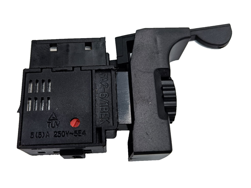 Vypínač na vrtačku, hmatník 21 mm, vypínač s regulací otáček a přepínáním směru FA2-6/1BEK