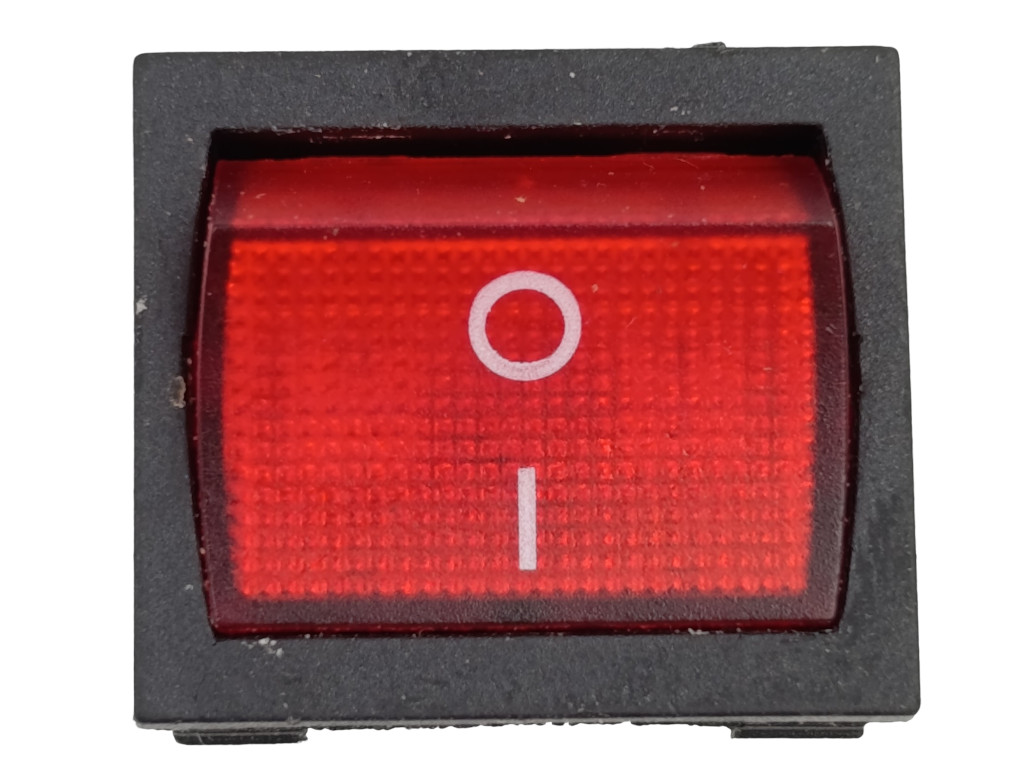 Vypínač s doutnavkou 19,5 x 22 mm, 6A / 250V, 10A / 125V