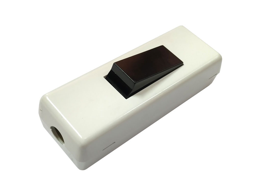 Vypínač šňůrový kolébkový, jednopólový, koncový 250V/10A bílý ABB 3555-01927