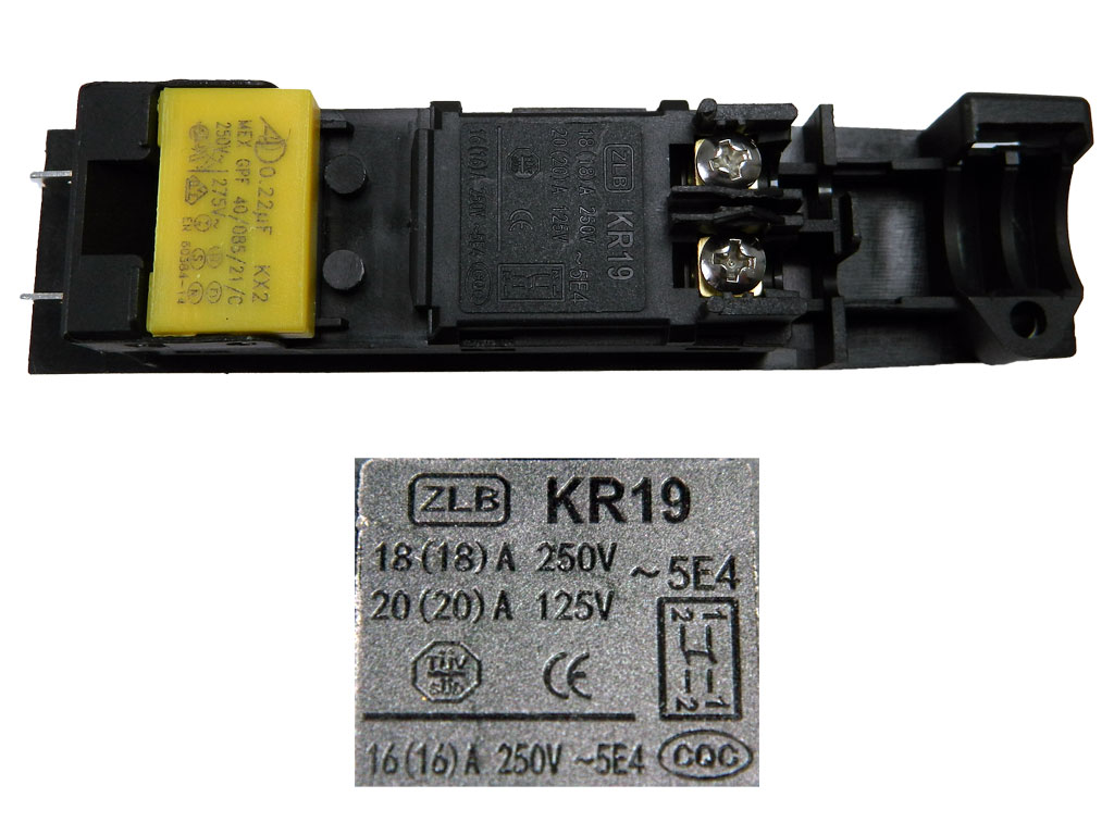 Vypínač uhlové brusky Makita 650102-8, TG08-1300-011, 650100-2, Total