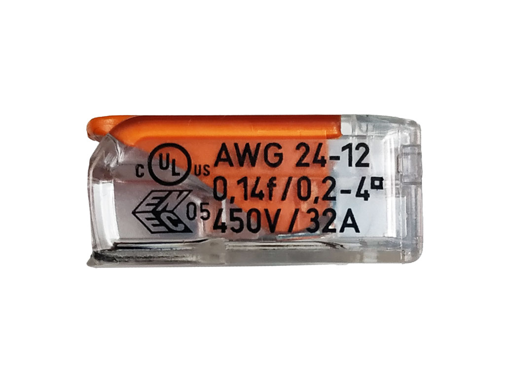 WAGO svorka krabicová 221-415 s páčkami, 5 x 4mm²