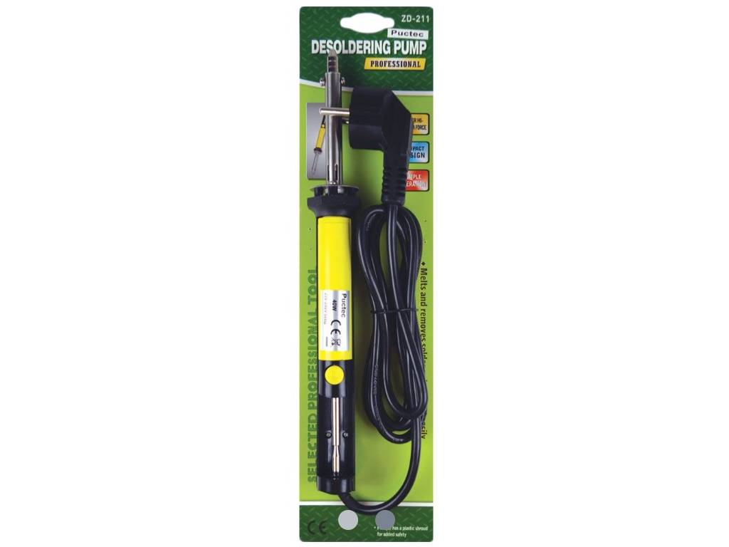 ZD-211 elektrická odsávačka cínu 40 W, odpájecí pumpa 300 °C