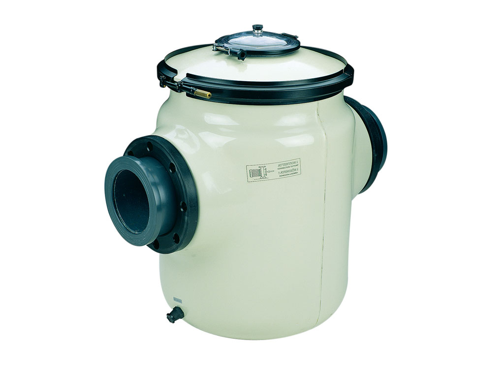 Zachycovač hrubých nečistot plast. 60 li,připojení  D 160 s vizorem