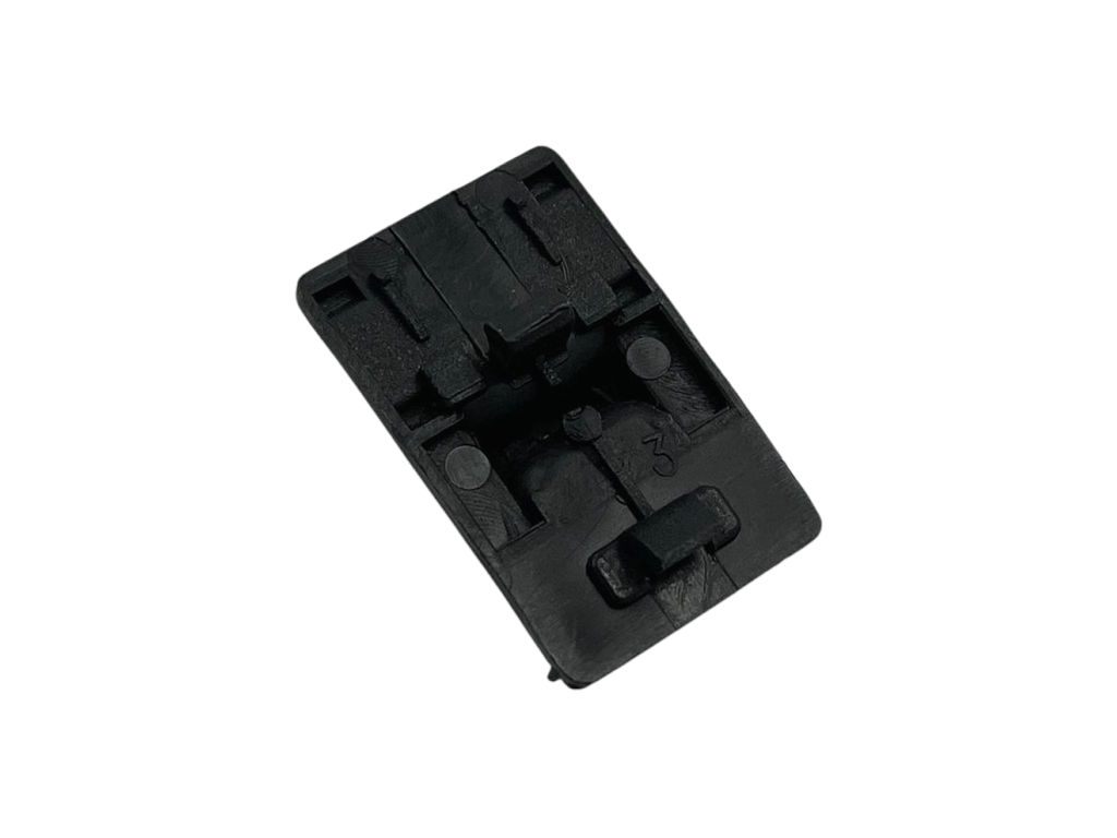 Zámek černý, držák krytu filtru digestoře Mora 6801, Gorenje 813445, 507513