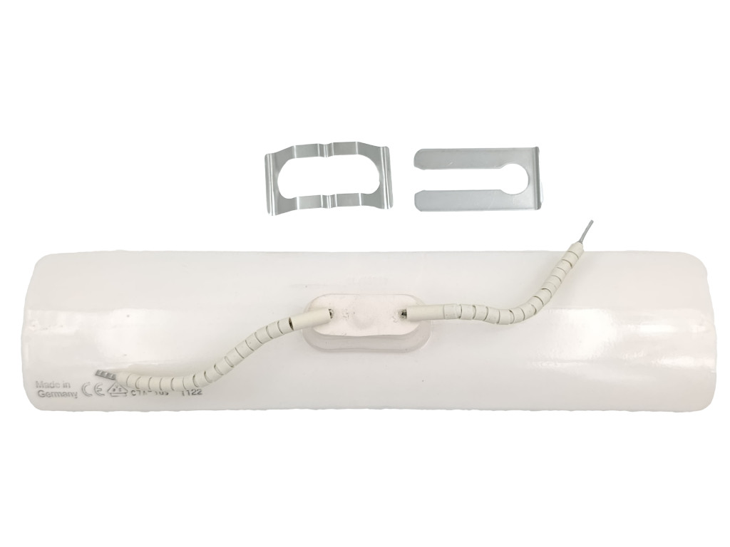 Zářič korýtkový 400 W glazura 245x60mm, keramický deskový infrazářič