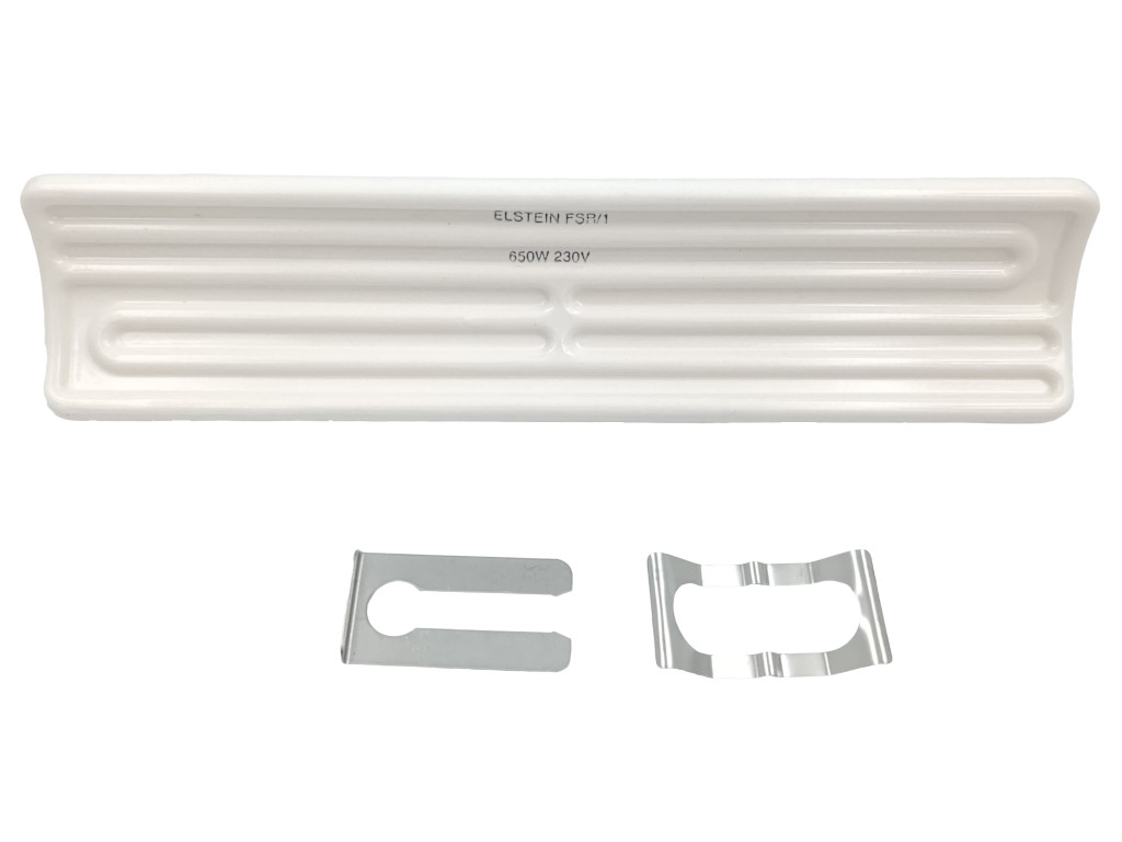 Zářič korýtkový 650 W glazura 245x60mm, keramické ohřívací těleso