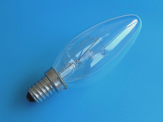 Žárovka E14 40W / 230V - průmyslové použití ( klasická svíčková žárovka tak jak jí léta známe )