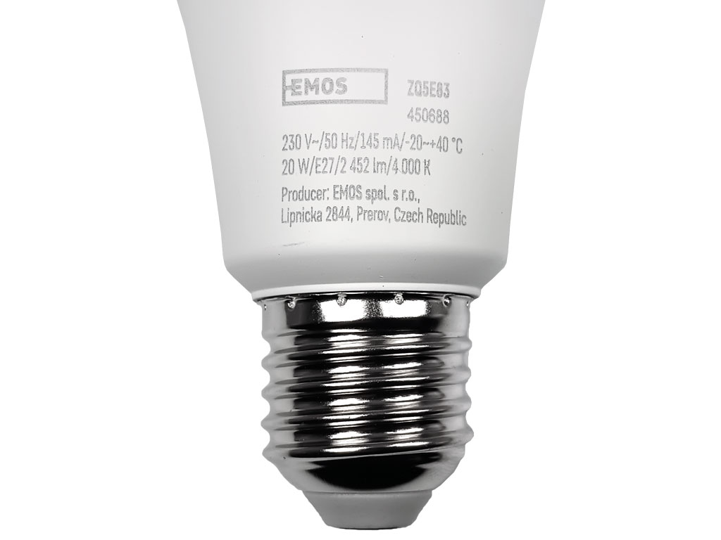 Žárovka LED Classic A80 E27 20W 2452 lm - neutrální bílá