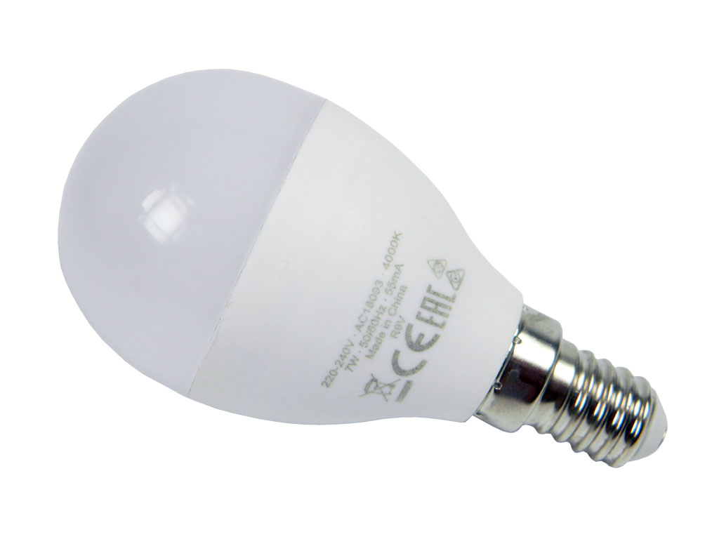 Žárovka LED OSRAM VALUE E14 7W, 220-240V, 4000°K studená bílá, kulatá