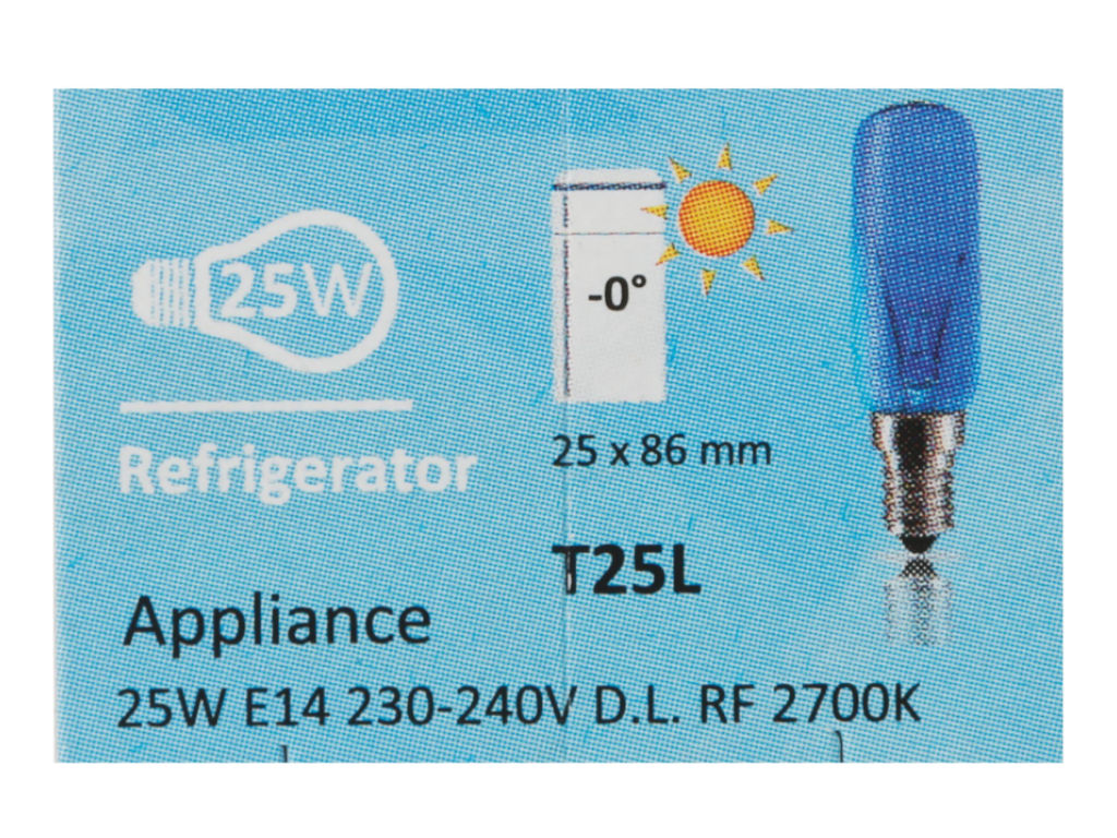 Žárovka do ledničky, modrá 420lm, E14, 25W 00612235 Bosch / Simens