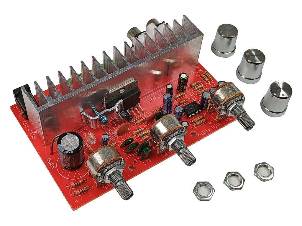 Zesilovač 2 x 40W s korekcemi, Hi-Fi modul NF zesilovače s TDA7377, DX-7377