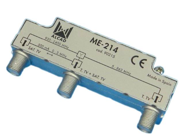 anténní slučovač F TV / SAT Alcad ME-214