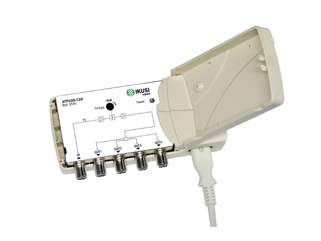 anténní zesilovač Ikusi ATP-400   1x vstup - 4x výstup linkový LTE700