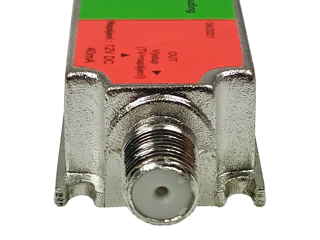 anténní zesilovač linkový TST LA0021 18 dB s LTE 2 filtrem pro DVB-T2