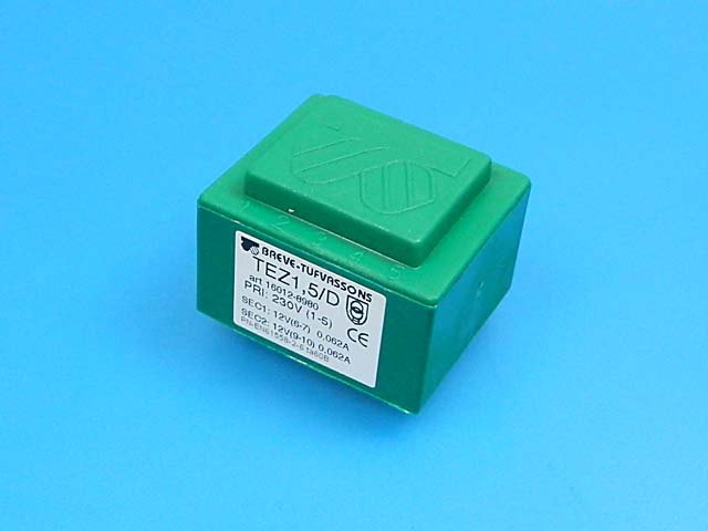 transformátor síťový do plošného spoje  230 / 2x12V - 1.5VA