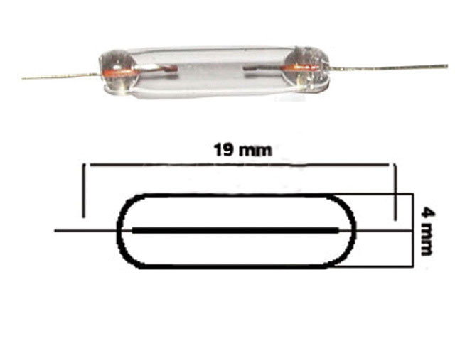 žárovka 12V / 50mA axiální 19mm