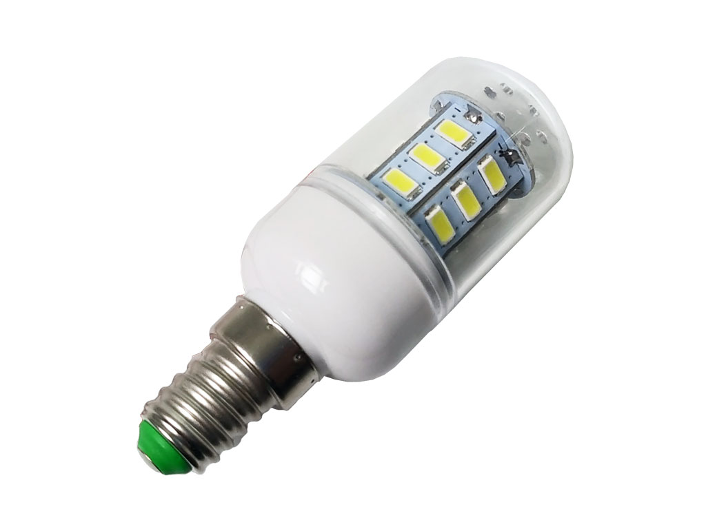 žárovka LED E14 12V-85V 10W studená bílá / LED žárovka 24V / LED žárovka E14 / 24V pro nouzové osvětlení