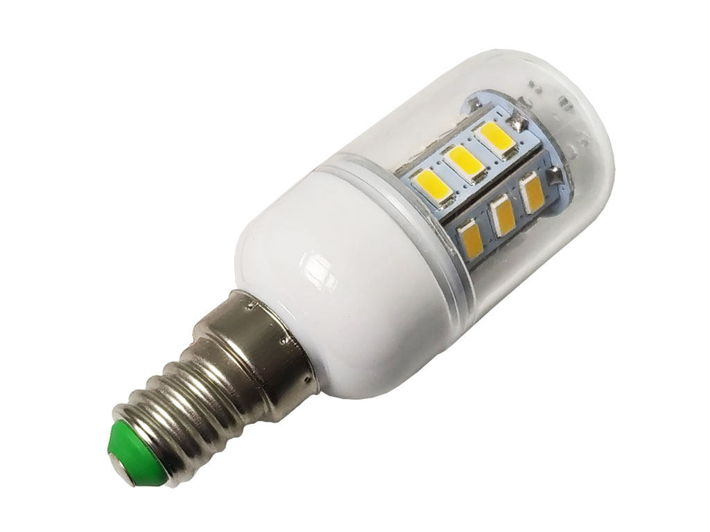 žárovka LED E14 12V-85V 10W teplá bílá / LED žárovka 24V / LED žárovka E14 / 24V pro nouzové osvětlení