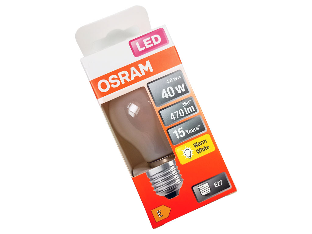 žárovka LED STAR E27 OSRAM 4W/827 2700K 470lm miniglobe - teplá bílá