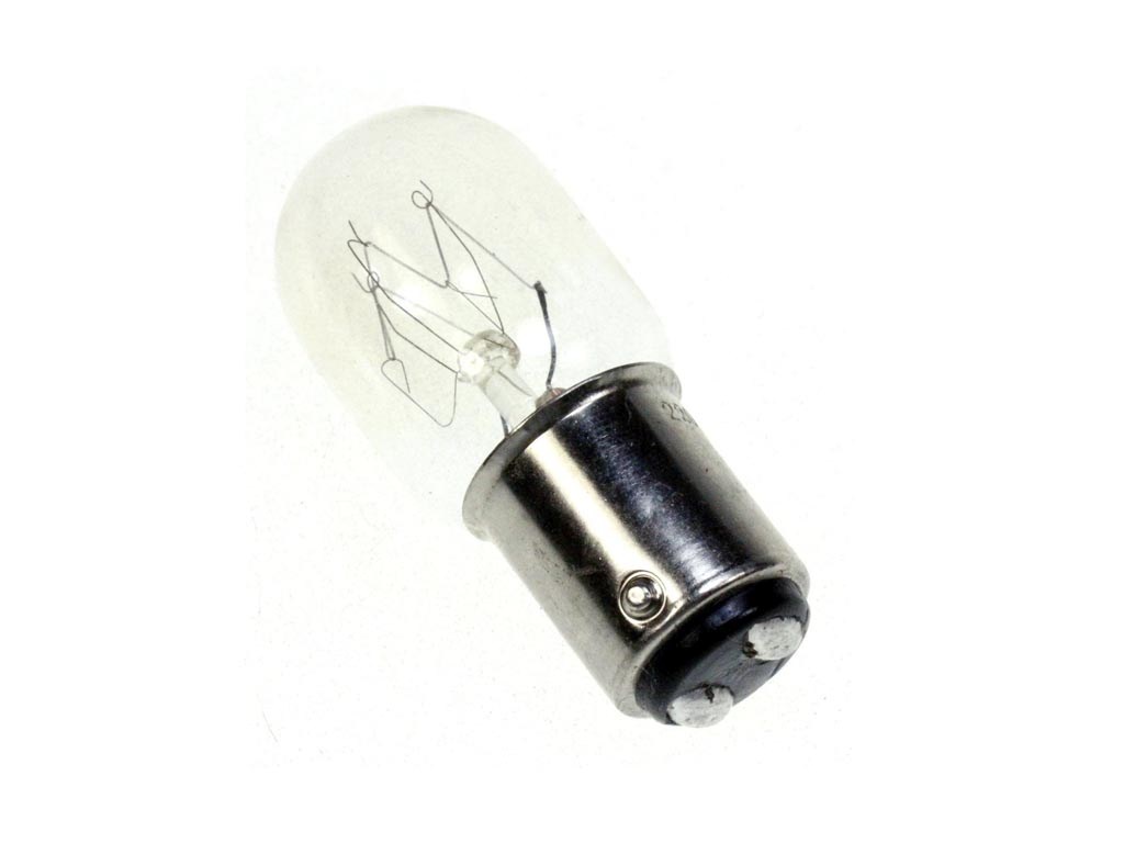 žárovka T20x52 BA15D do mikrovlnné trouby nebo šicího stroje